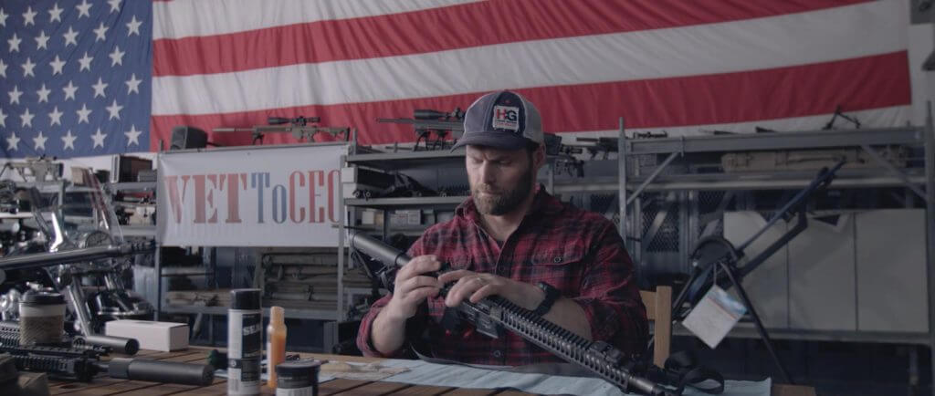 American Revolution Vodka, Navy SEAL veteran cleaning gun